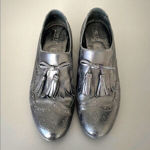 Born Black Leather Tassel Loafers Sz 8.5 Derby Oxford tassel Academia Preppy
